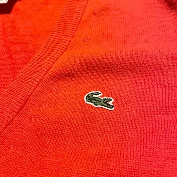 Lacoste Vneck Sweater Womens Size 38 - Picture 4 of 16